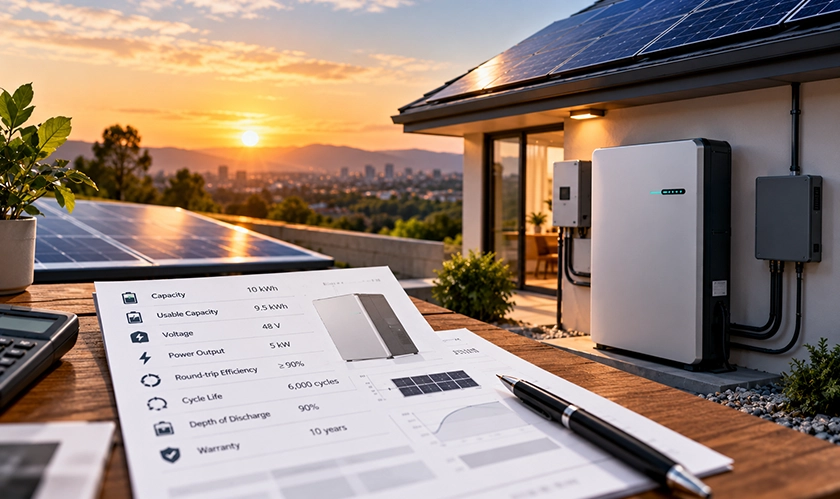 Solar Batteries Explained: How to Read a Spec Sheet